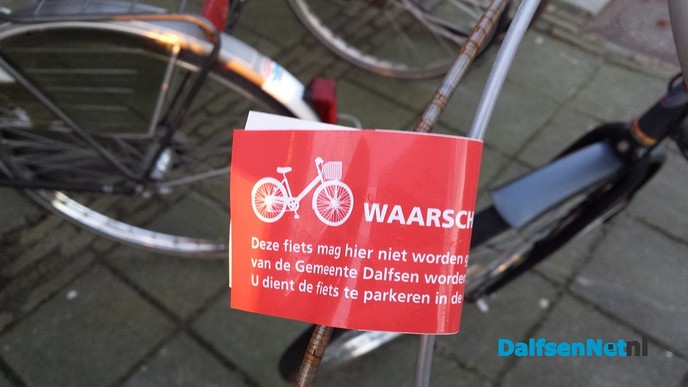 Niet correct geparkeerde fietsen worden verwijderd!