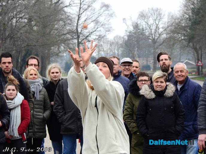 Eieren gooien bij Mansier en Calluna. - Foto: H.G. Foto