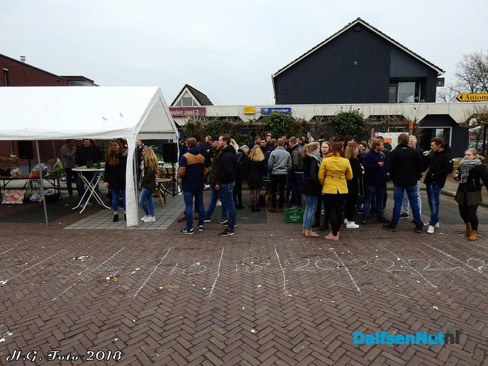 Eieren gooien bij Mansier en Calluna. - Foto: H.G. Foto