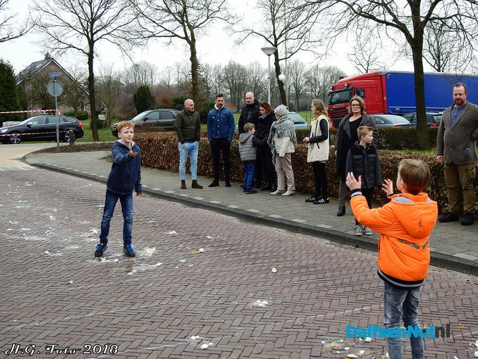 Eieren gooien bij Mansier en Calluna. - Foto: H.G. Foto