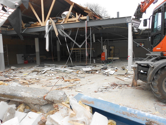 Laatste stukje”oude Lidl “wordt gesloopt