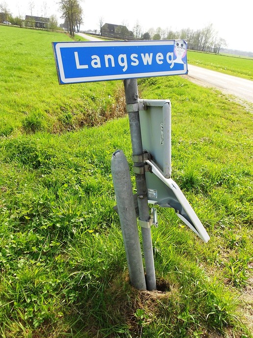 Paal in tweeën en ondertussen ook al weer gemaakt