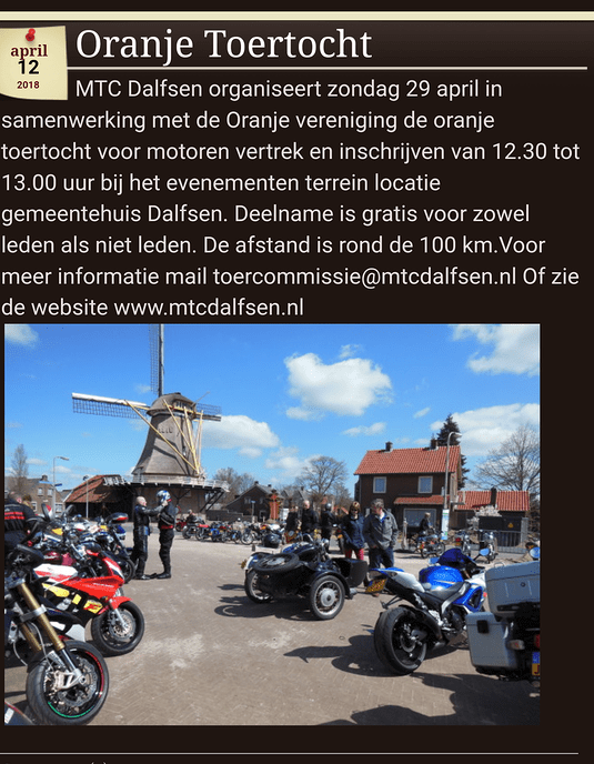 Toertocht - Foto: Eigen geleverde foto