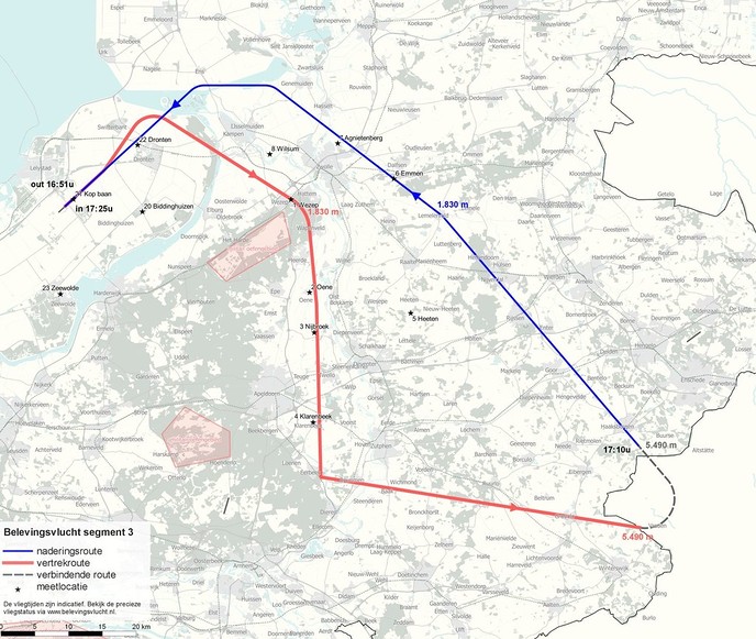 Belevingsvlucht Lelystad Airport op woensdag 30 mei - Foto: Gemeente Dalfsen