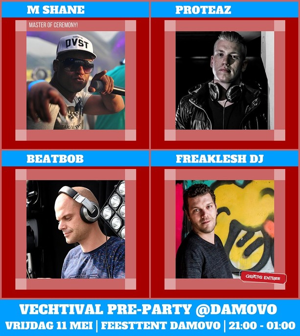Vechtival Pre Party tijdens Damovo