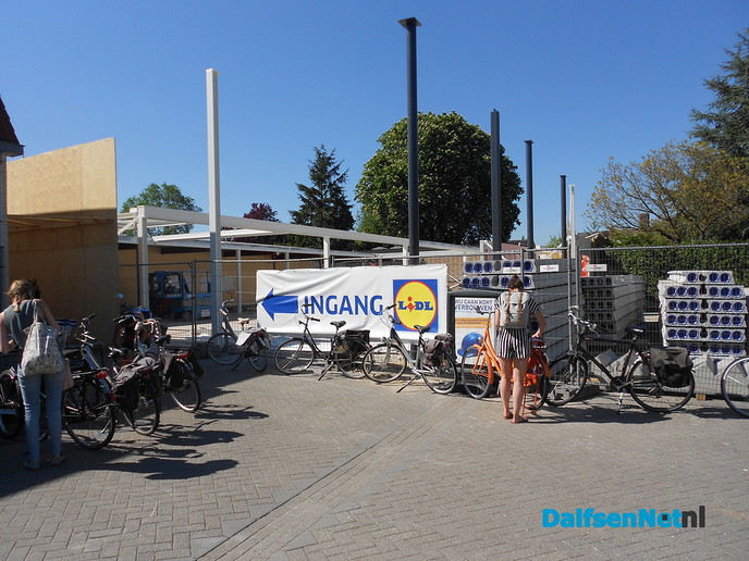 Werkzaamheden bij de Lidl