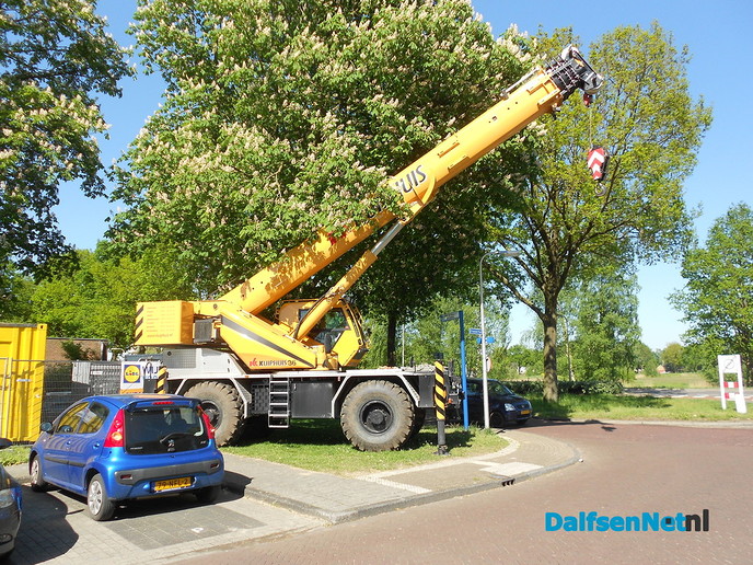 Werkzaamheden bij de Lidl
