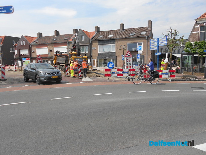 Werk aan het brugplein