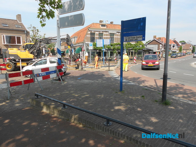 Werk aan het brugplein