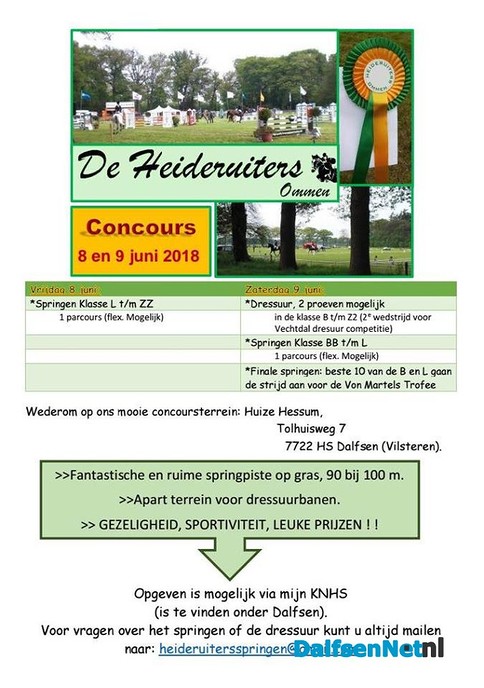 Groots paardenconcours op Landgoed Hessum - Foto: Ingezonden foto