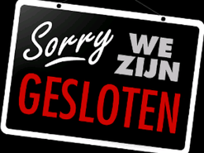 Maandag gesloten