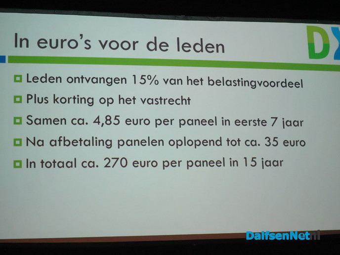 Informatieavond belangstellenden zonne-energie Groen Gebogen - Foto: Wim