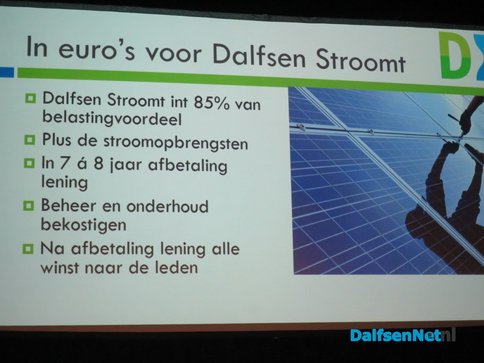 Informatieavond belangstellenden zonne-energie Groen Gebogen - Foto: Wim