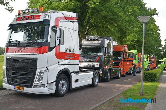 Verzamelen en filmpje Damovo Truck Instapdag 2018 - Foto: Johan Bokma