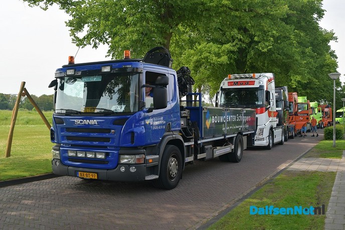 Verzamelen en filmpje Damovo Truck Instapdag 2018 - Foto: Johan Bokma