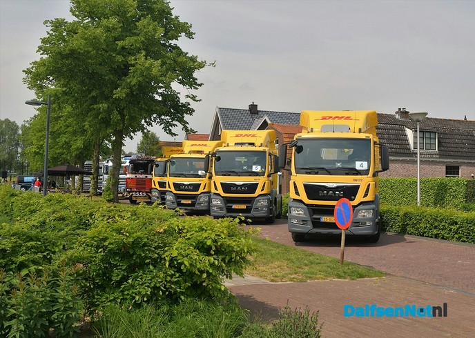 Verzamelen en filmpje Damovo Truck Instapdag 2018 - Foto: Johan Bokma