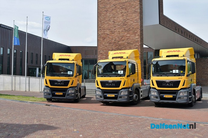 Verzamelen en filmpje Damovo Truck Instapdag 2018 - Foto: Johan Bokma
