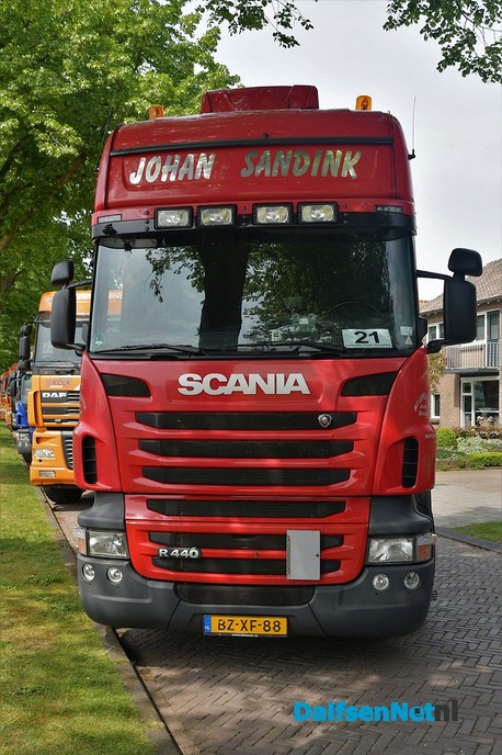 Verzamelen en filmpje Damovo Truck Instapdag 2018 - Foto: Johan Bokma