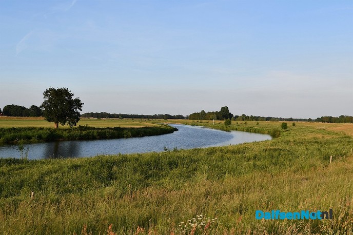 Zonsondergang bij stuw Vechterweerd - Foto: Johan Bokma