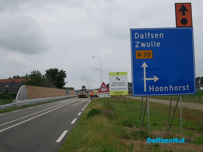 N35 bijna gereed, nog een nacht - Foto: Wim