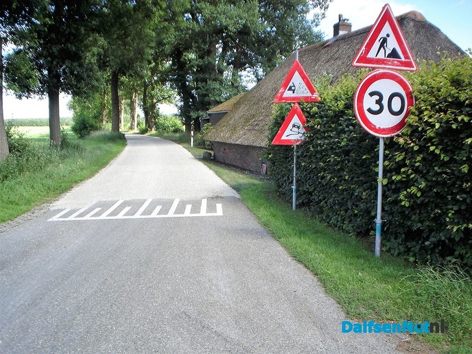 Nieuwe deklaag blauwe Dijk
