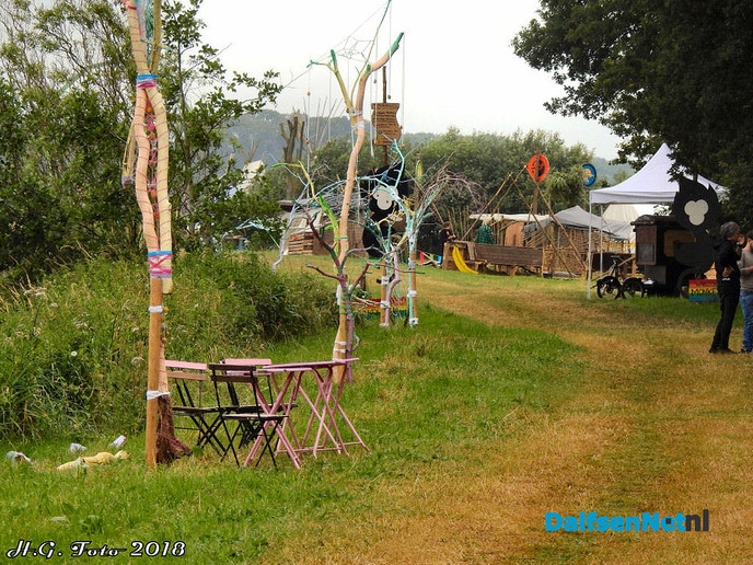 Festival terrein Living Village wordt steeds mooier. - Foto: H.G. Foto