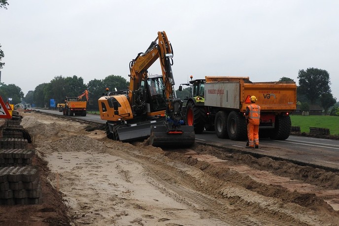 Werkzaamheden N348 Lemelerveld - Foto: Eigen geleverde foto