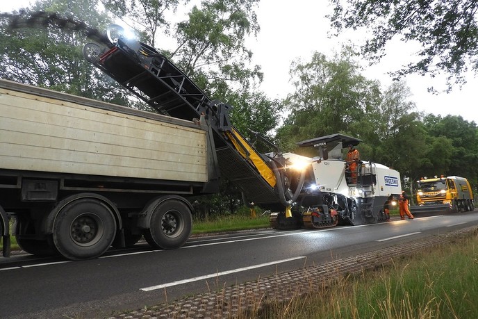 Werkzaamheden N348 Lemelerveld - Foto: Eigen geleverde foto