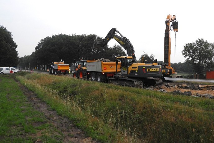 Werkzaamheden N348 Lemelerveld - Foto: Eigen geleverde foto