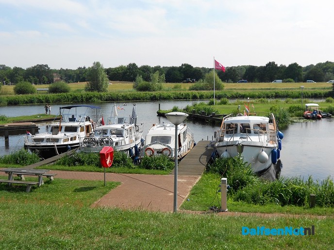Zomerbeeld van de haven