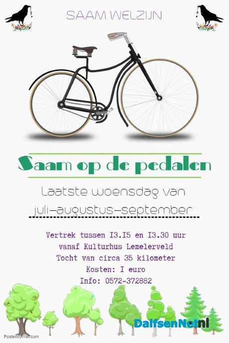 SAAM op de pedalen - Foto: Ingezonden foto