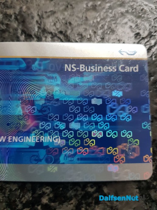 Gevonden NS Buisiness Card - Foto: Ingezonden foto