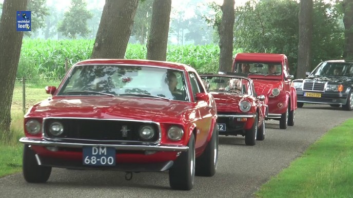Oldtimer rondrit tijdens Europese week Nieuwleusen
