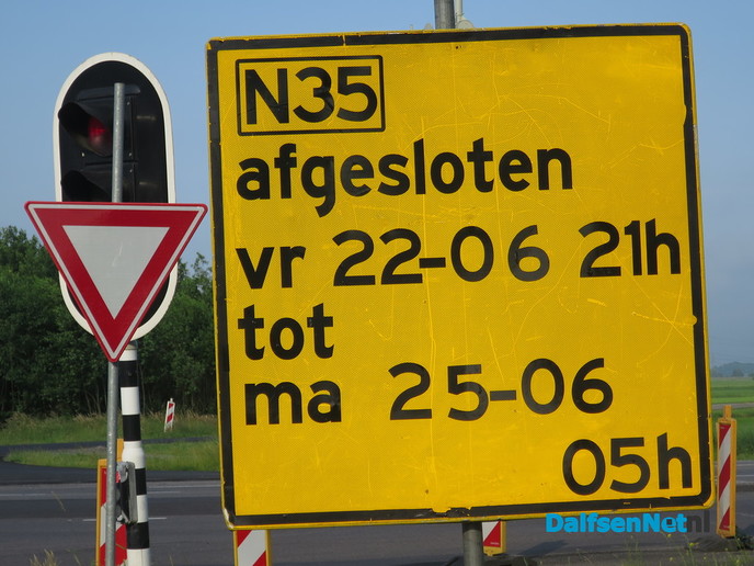 Rijksweg 35 binnenkort een weekend afgesloten - Foto: Wim