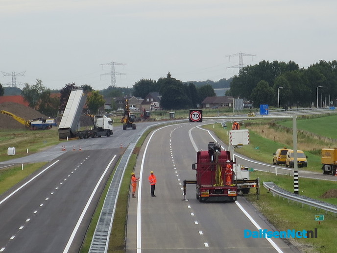 N35 bijna gereed, nog een nacht - Foto: Wim