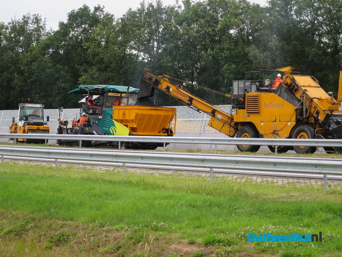 N35 bijna gereed, nog een nacht - Foto: Wim