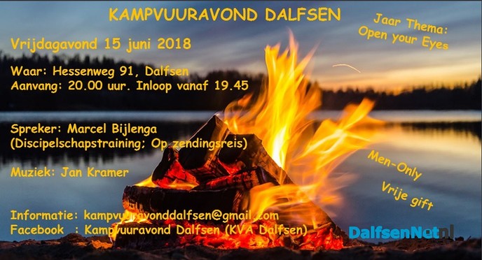 Kampvuuravond Dalfsen vrijdag 15 juni 2018. - Foto: Ingezonden foto