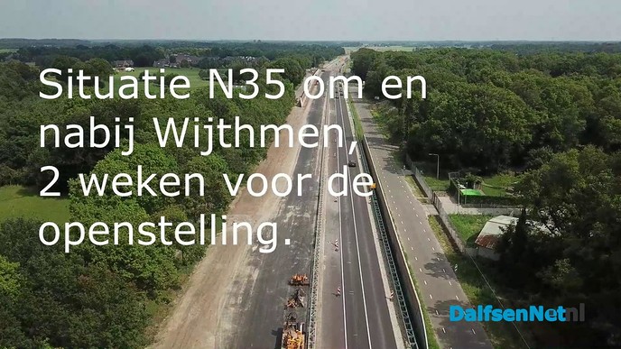 Drone foto beelden N35 Wijthmen - Foto: Ingezonden foto