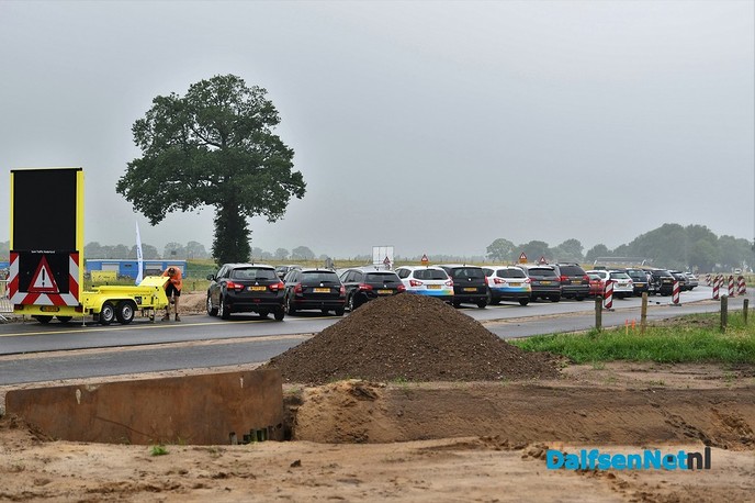 In beeld Dag van de bouw bij de Dalfserveldwetering - Foto: Johan Bokma