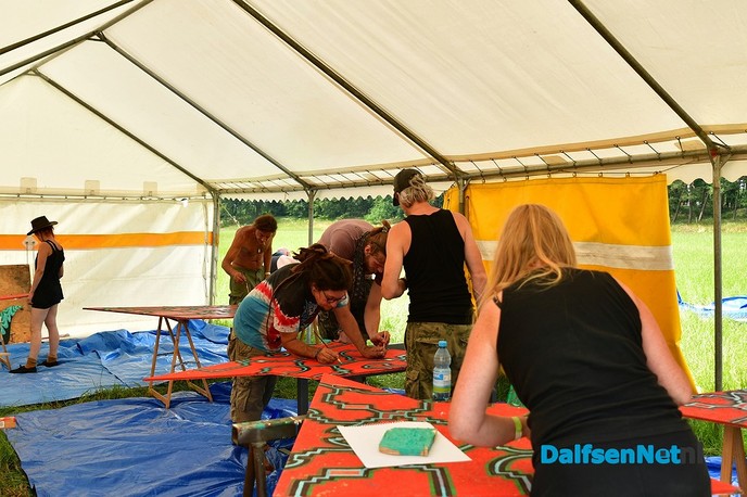 Update opbouw The Living Village Festival - Foto: Johan Bokma