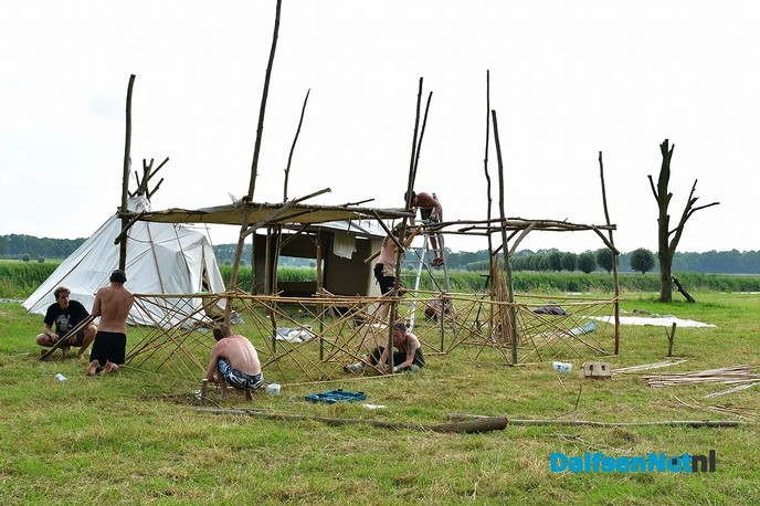 Update opbouw The Living Village Festival - Foto: Johan Bokma
