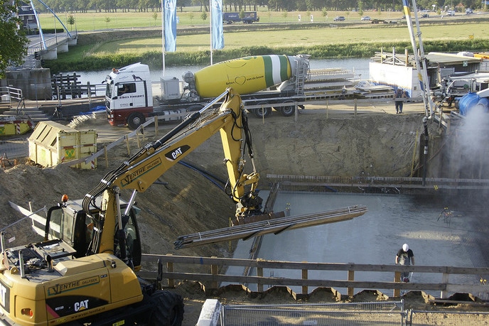 Beton storten Waterfront - Foto: Gemeente Dalfsen