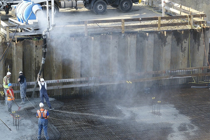 Beton storten Waterfront - Foto: Gemeente Dalfsen