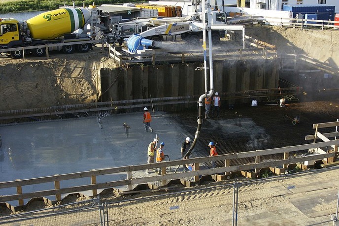 Beton storten Waterfront - Foto: Gemeente Dalfsen