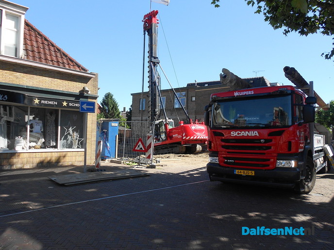 Aanbrengen funderingspalen