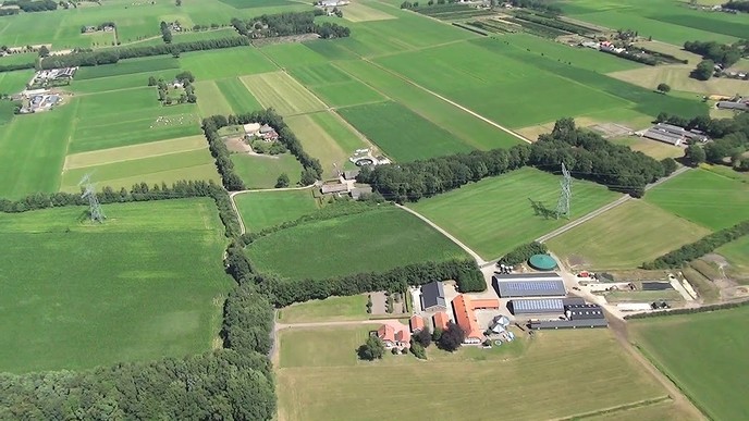 Beelden van Helikoptervlucht Sproeifeest Hoonhorst