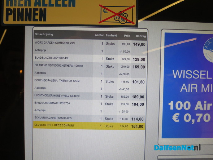 1 minuut gratis winkelen bij Praxis - Foto: Wim