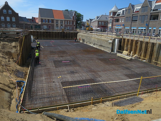 Vrijdag wordt het beton gestort bij het Waterfront - Foto: Wim