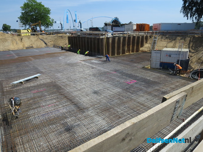 Vrijdag wordt het beton gestort bij het Waterfront - Foto: Wim