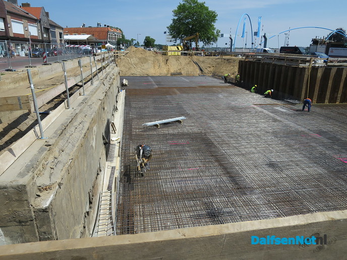 Vrijdag wordt het beton gestort bij het Waterfront - Foto: Wim